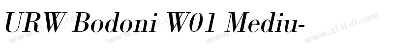 URW Bodoni W01 Mediu字体转换
